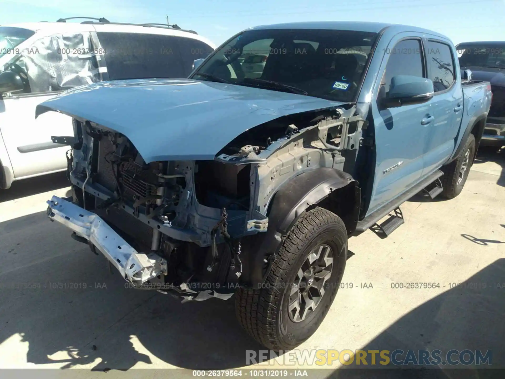 2 Photograph of a damaged car 3TMCZ5AN7KM190843 TOYOTA TACOMA 2019