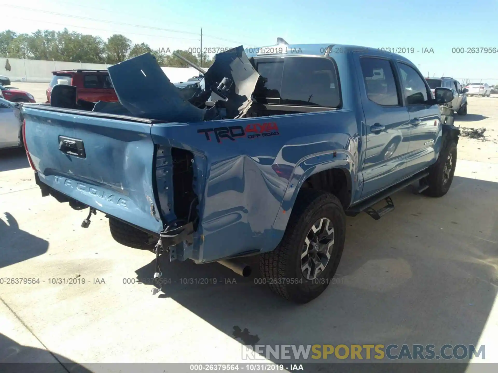 4 Photograph of a damaged car 3TMCZ5AN7KM190843 TOYOTA TACOMA 2019