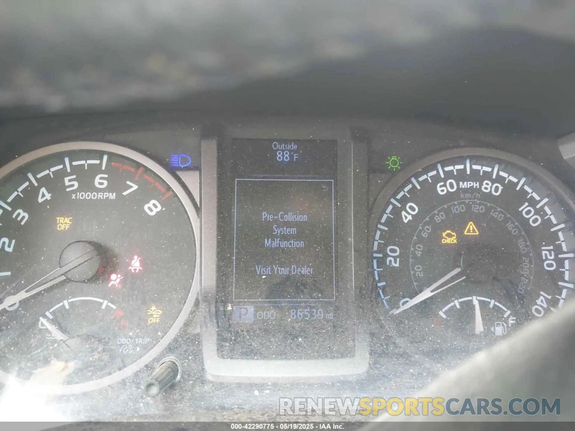 7 Photograph of a damaged car 3TMCZ5AN7KM238146 TOYOTA TACOMA 2019