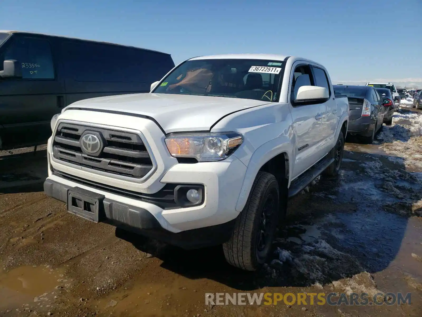 2 Photograph of a damaged car 3TMCZ5AN7KM260115 TOYOTA TACOMA 2019