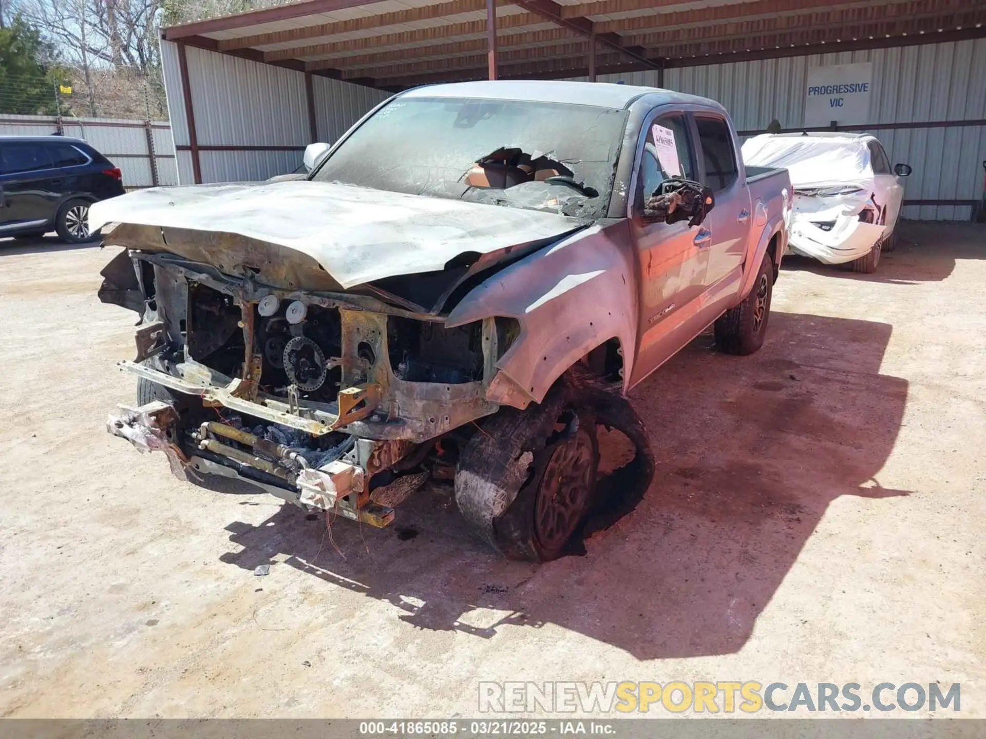 2 Photograph of a damaged car 3TMCZ5AN8KM196697 TOYOTA TACOMA 2019