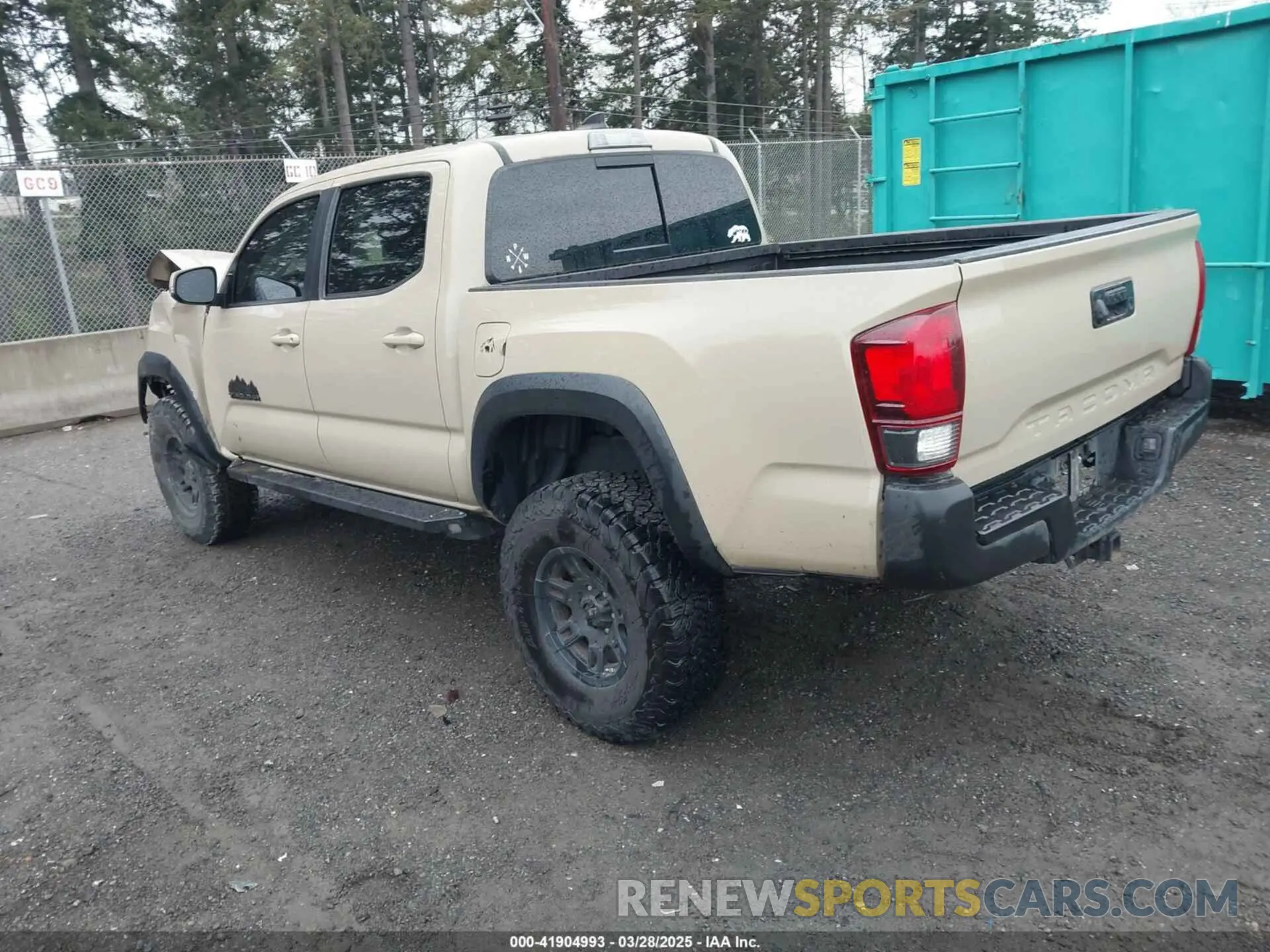 3 Photograph of a damaged car 3TMCZ5AN8KM199423 TOYOTA TACOMA 2019