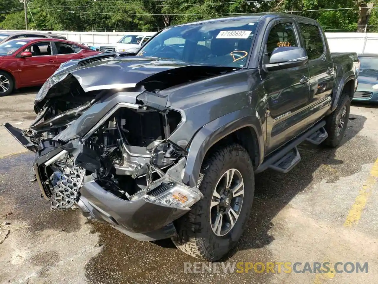 2 Photograph of a damaged car 3TMCZ5AN8KM241170 TOYOTA TACOMA 2019