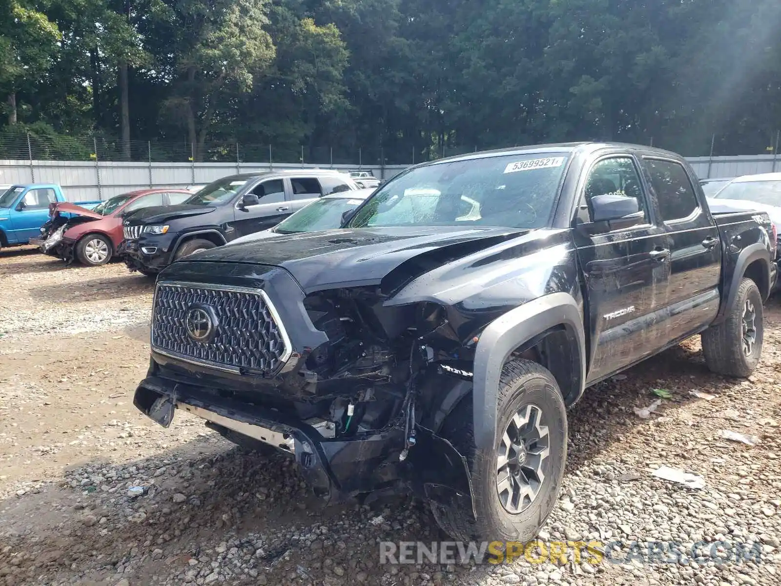 2 Photograph of a damaged car 3TMCZ5AN8KM245235 TOYOTA TACOMA 2019