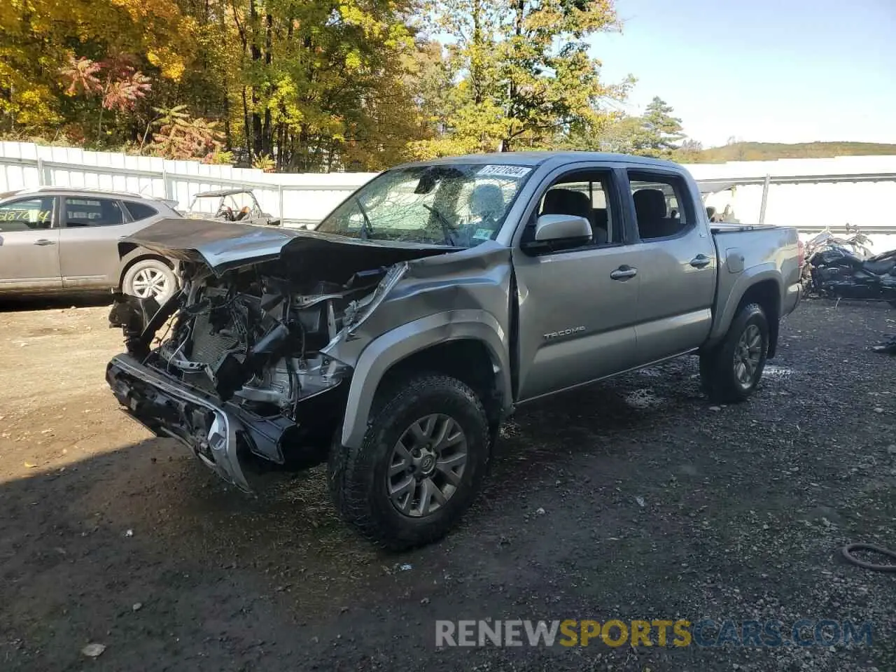 1 Photograph of a damaged car 3TMCZ5AN8KM245526 TOYOTA TACOMA 2019