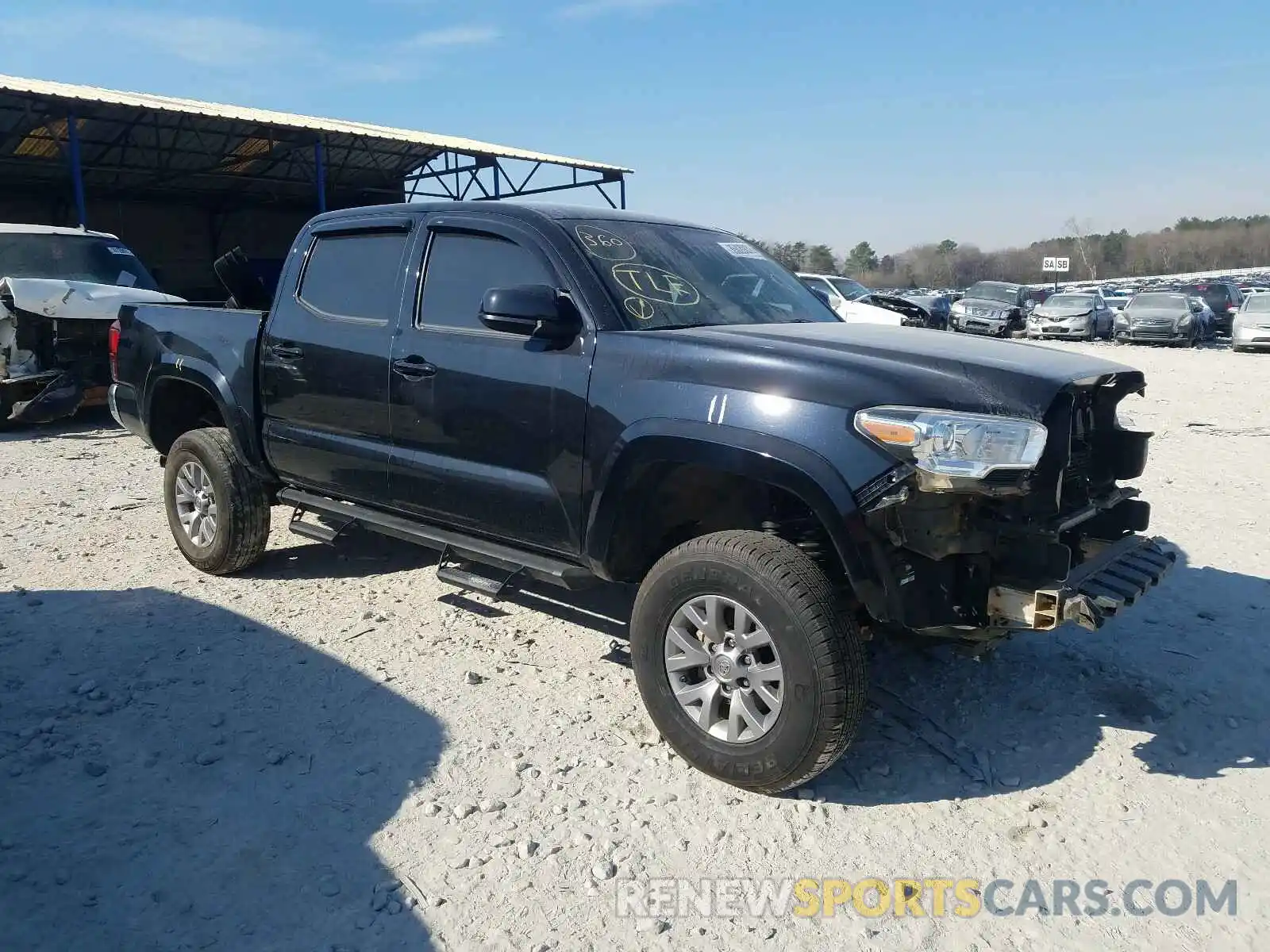 1 Photograph of a damaged car 3TMCZ5AN8KM249804 TOYOTA TACOMA 2019