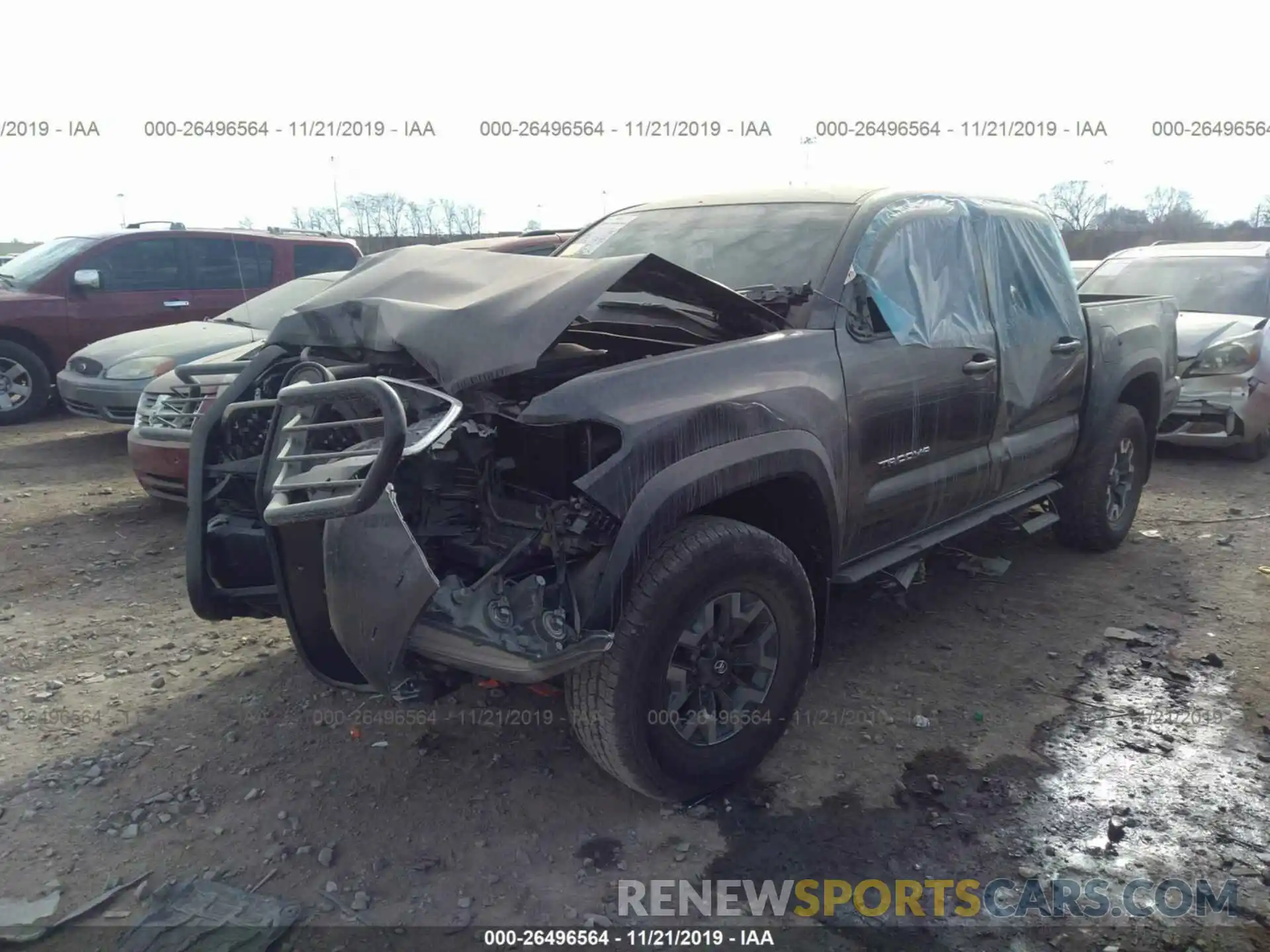 2 Photograph of a damaged car 3TMCZ5AN8KM258406 TOYOTA TACOMA 2019