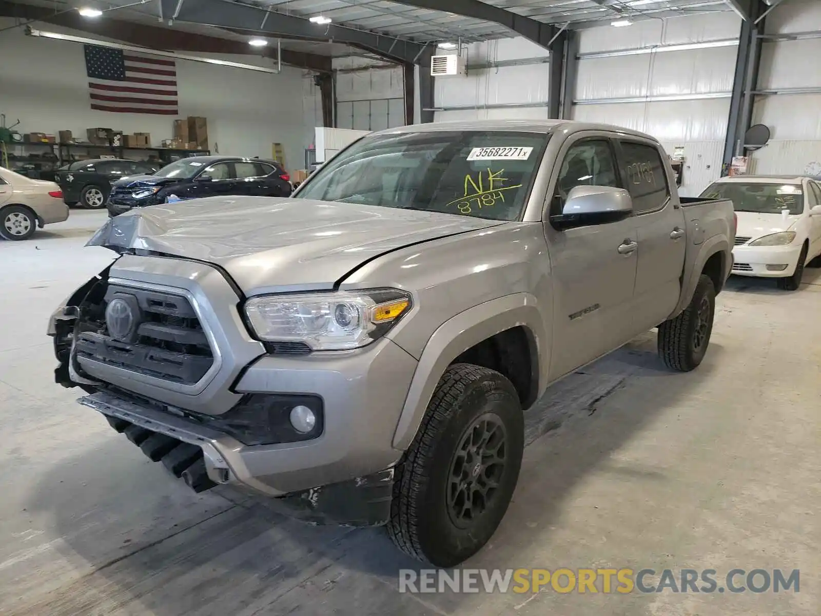 2 Photograph of a damaged car 3TMCZ5AN8KM278784 TOYOTA TACOMA 2019