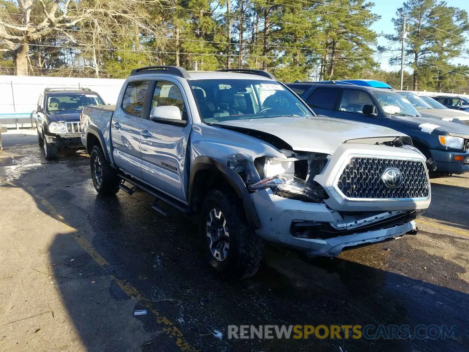 1 Photograph of a damaged car 3TMCZ5AN9KM205844 TOYOTA TACOMA 2019