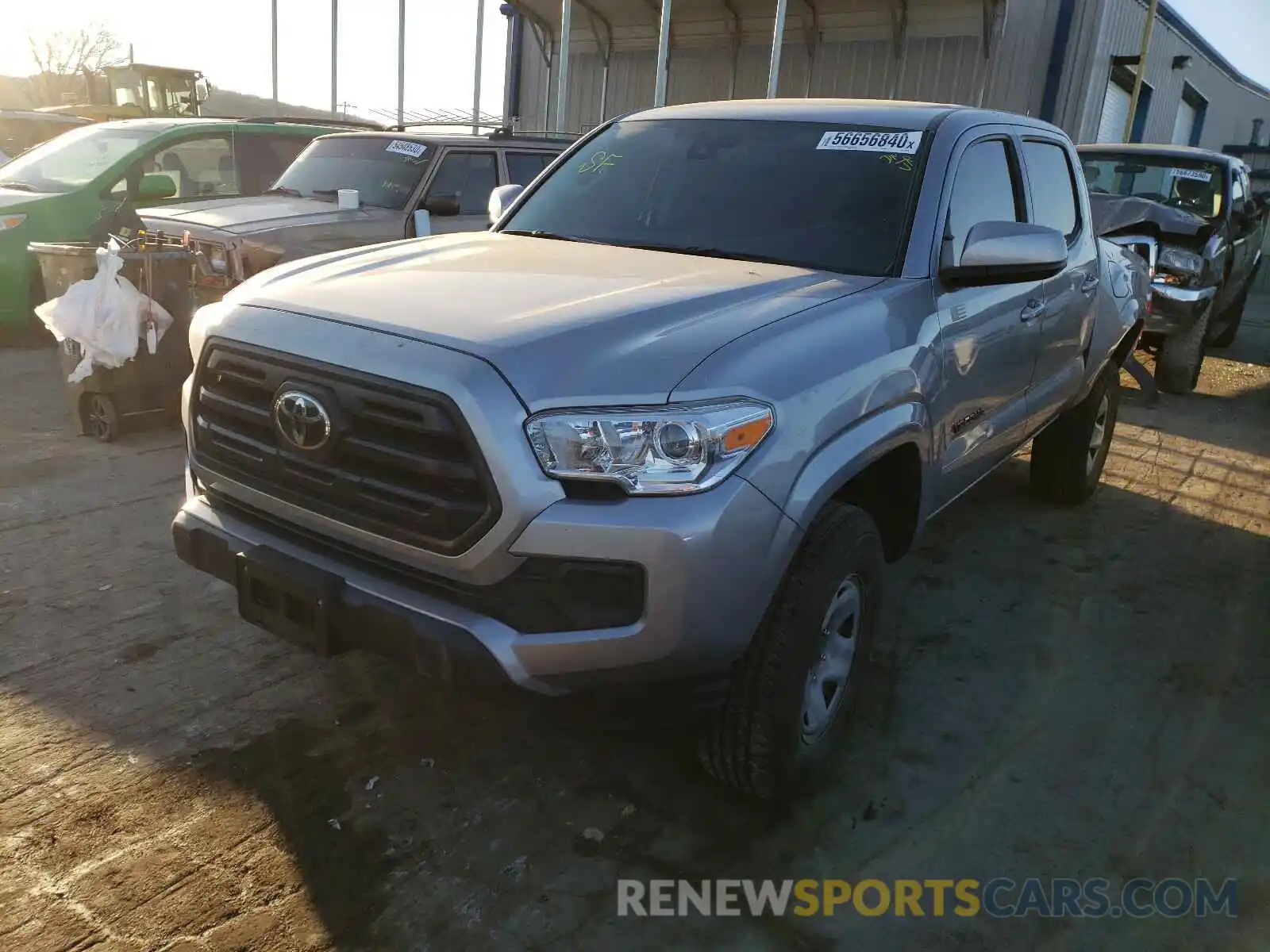 2 Photograph of a damaged car 3TMCZ5AN9KM262979 TOYOTA TACOMA 2019