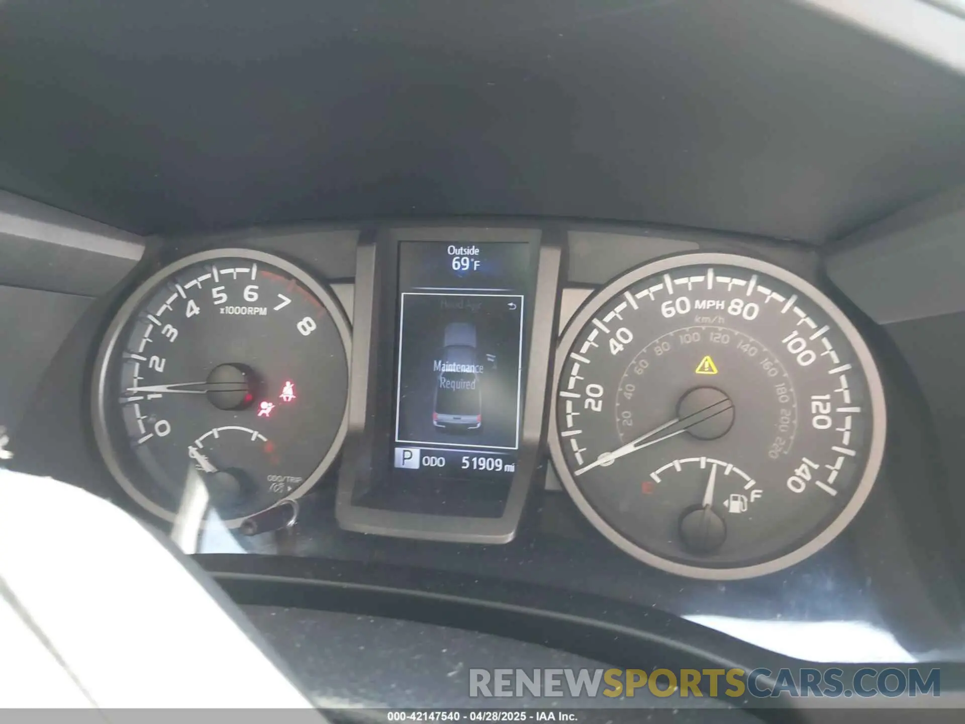 7 Photograph of a damaged car 3TMCZ5ANXKM191842 TOYOTA TACOMA 2019