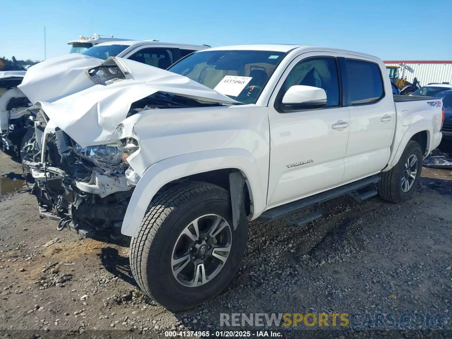 2 Photograph of a damaged car 3TMCZ5ANXKM195356 TOYOTA TACOMA 2019
