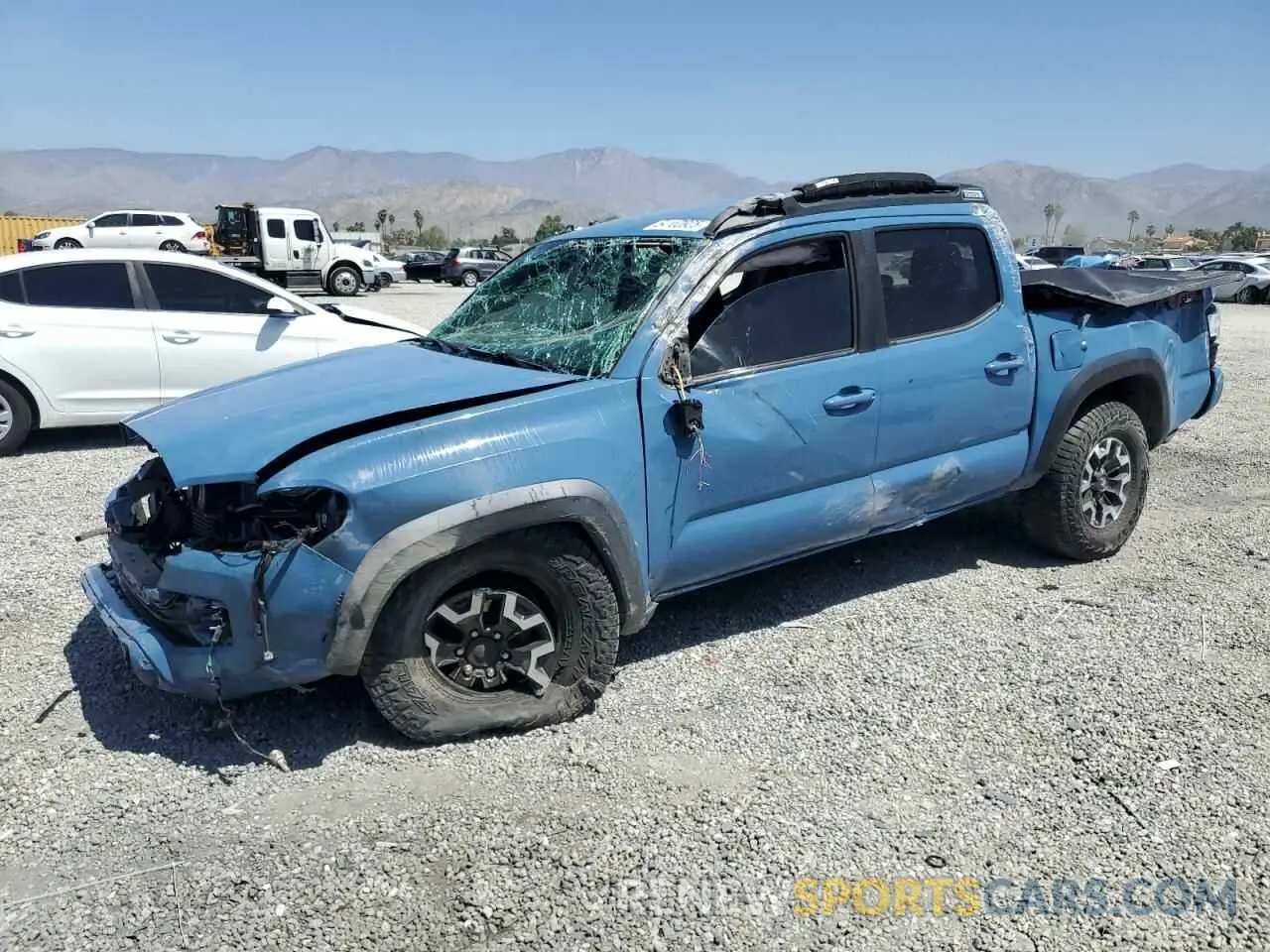 1 Photograph of a damaged car 3TMCZ5ANXKM195597 TOYOTA TACOMA 2019