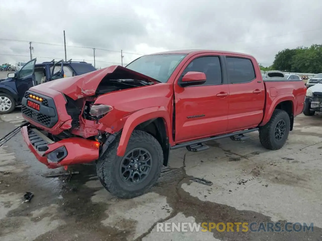 1 Photograph of a damaged car 3TMCZ5ANXKM234611 TOYOTA TACOMA 2019