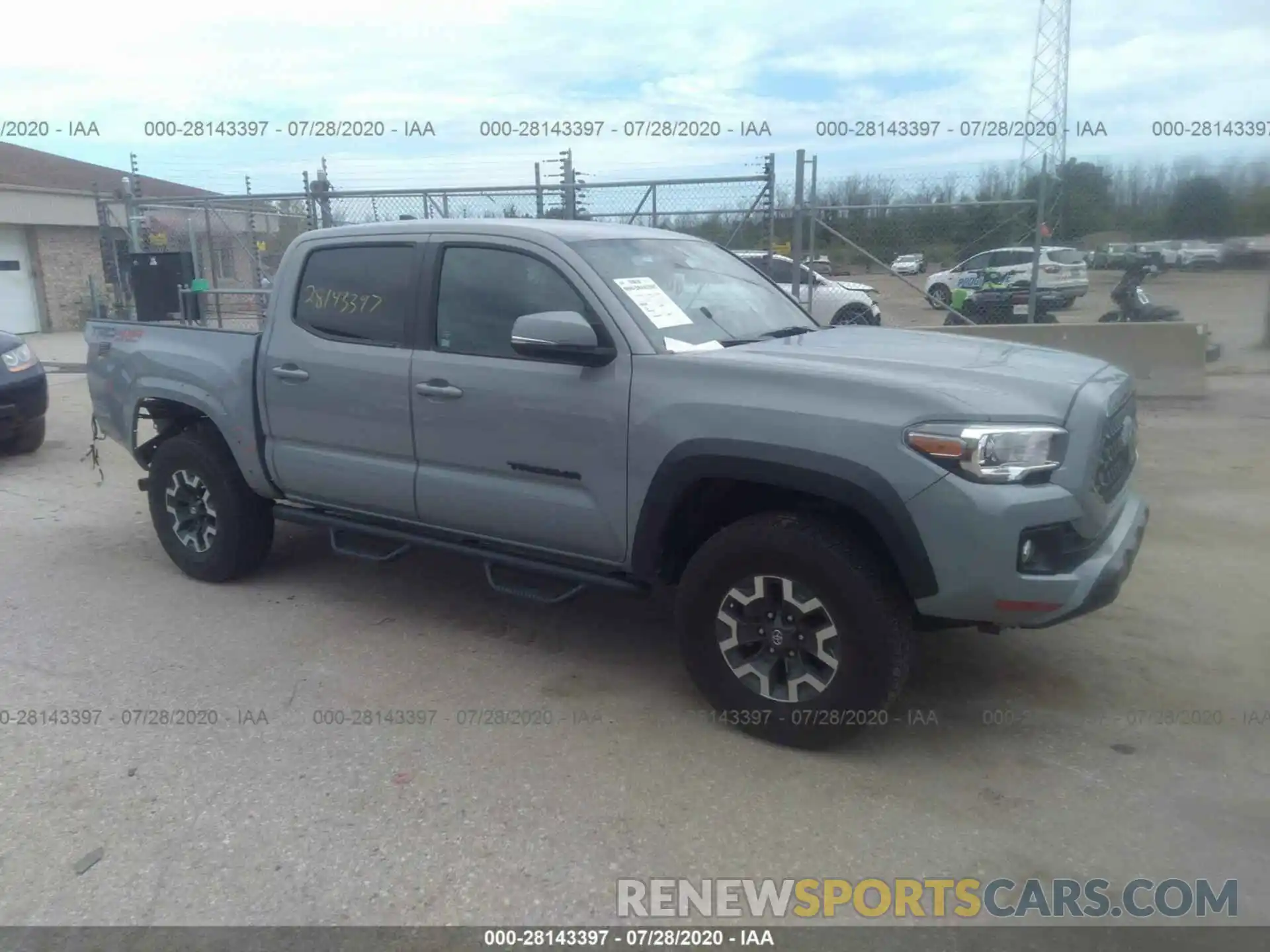 1 Photograph of a damaged car 3TMCZ5ANXKM258049 TOYOTA TACOMA 2019