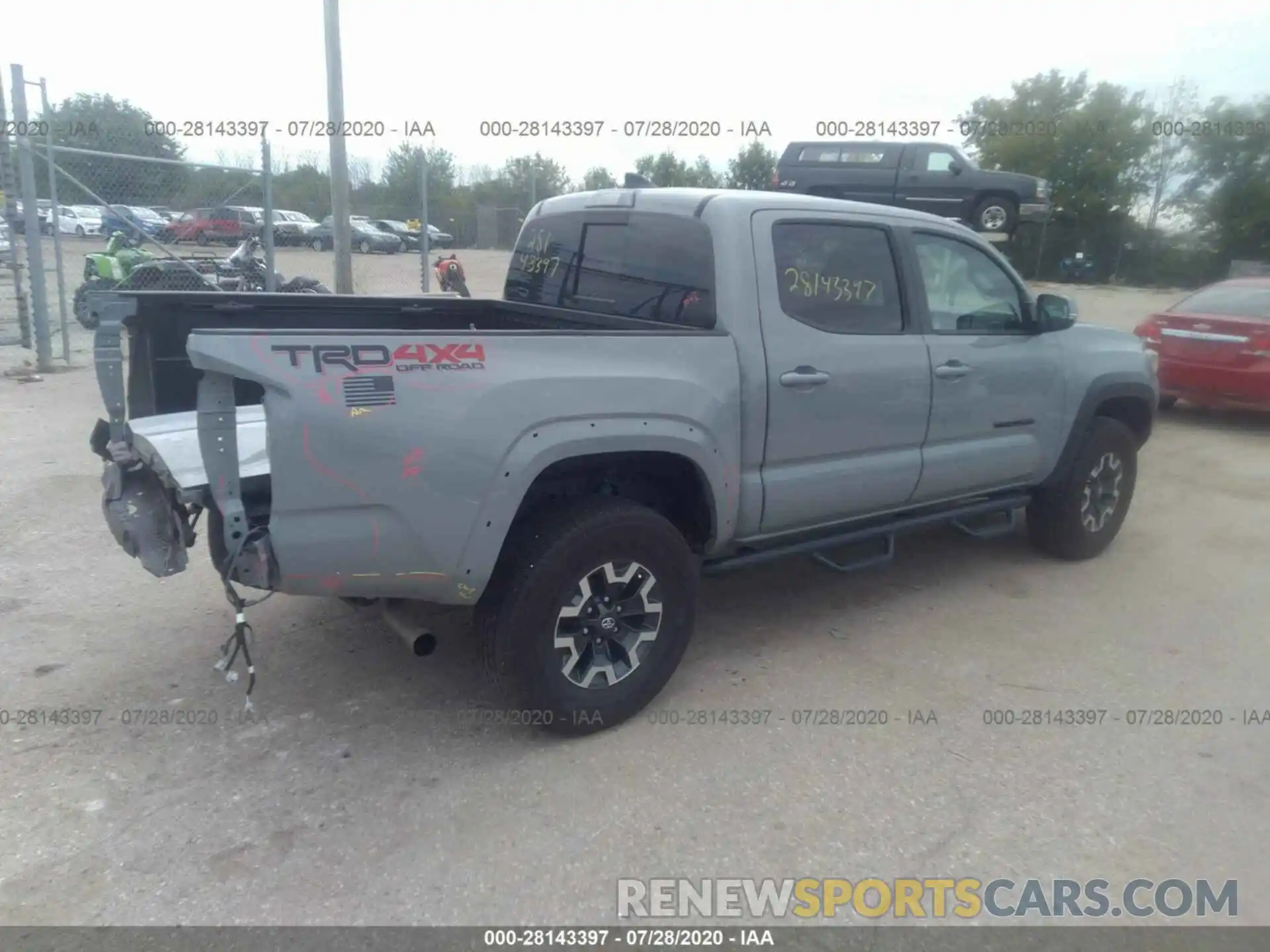 4 Photograph of a damaged car 3TMCZ5ANXKM258049 TOYOTA TACOMA 2019