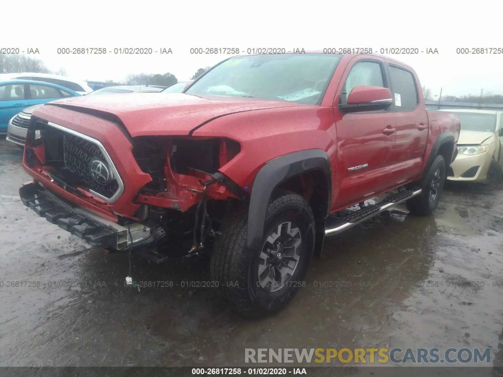 2 Photograph of a damaged car 3TMCZ5ANXKM266054 TOYOTA TACOMA 2019