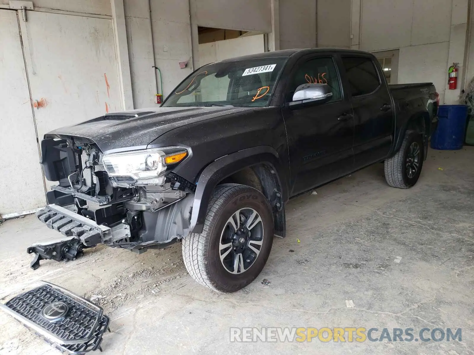 2 Photograph of a damaged car 3TMCZ5ANXKM276017 TOYOTA TACOMA 2019