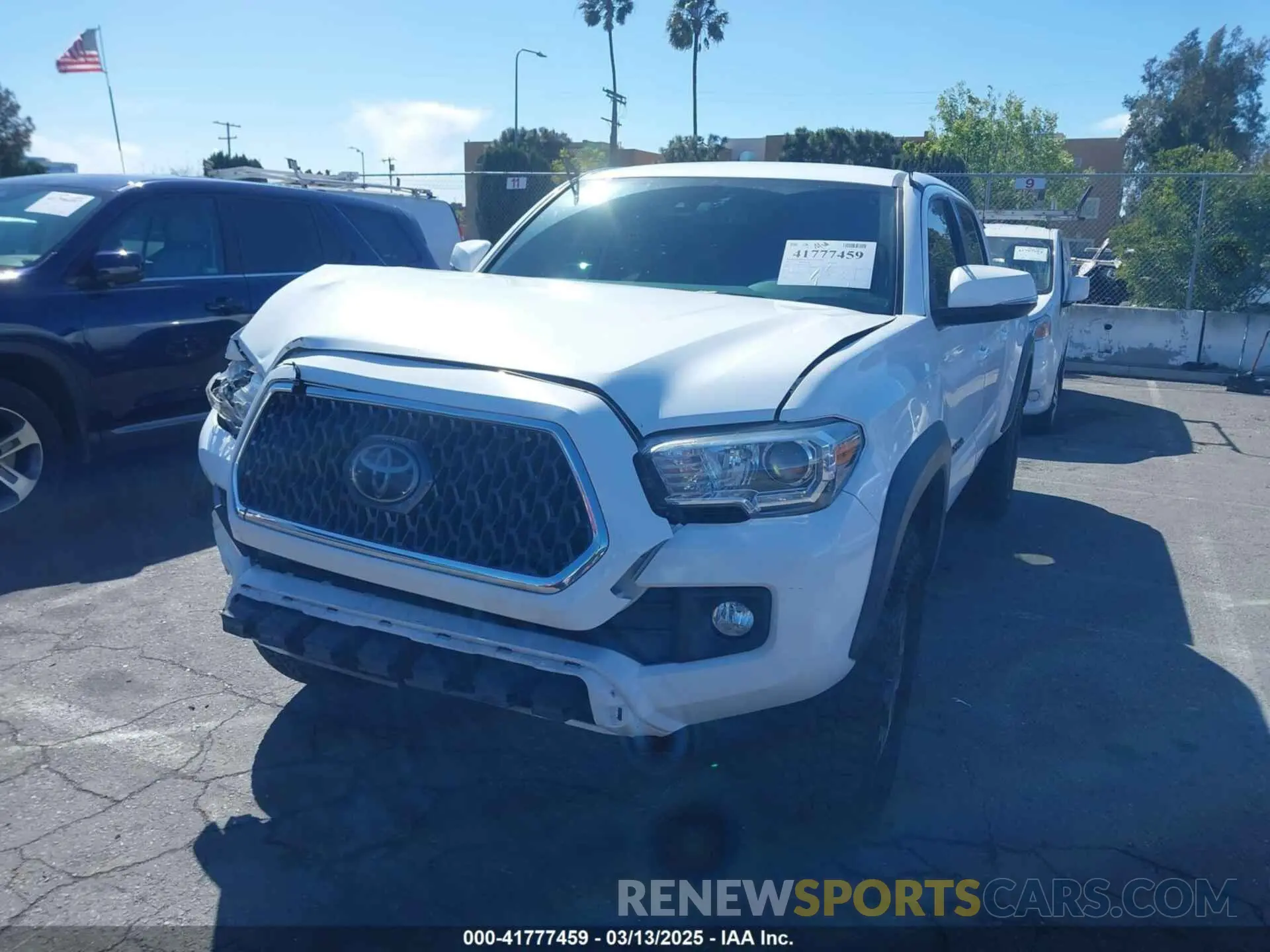 2 Photograph of a damaged car 3TMDZ5BN1KM055778 TOYOTA TACOMA 2019