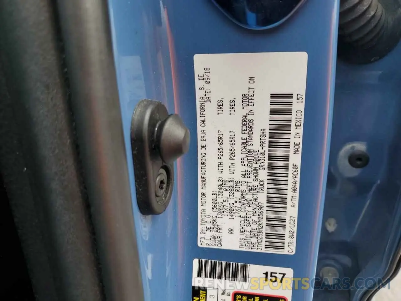 12 Photograph of a damaged car 3TMDZ5BN2KM056907 TOYOTA TACOMA 2019