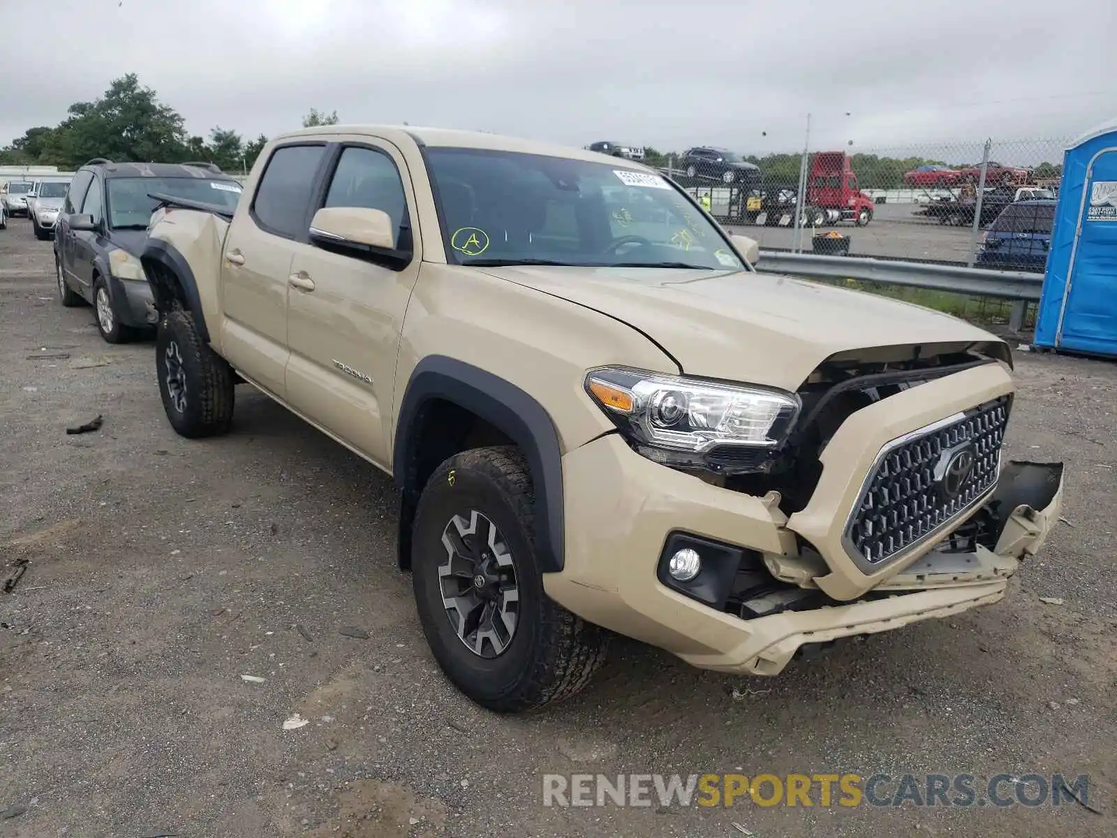 1 Photograph of a damaged car 3TMDZ5BN5KM058117 TOYOTA TACOMA 2019