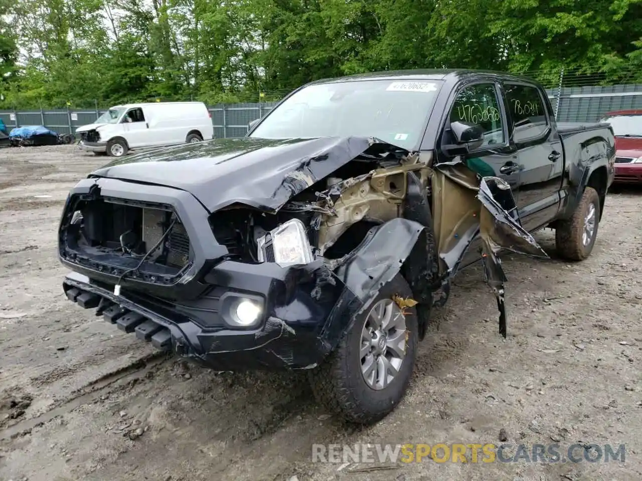 2 Photograph of a damaged car 3TMDZ5BN6KM065707 TOYOTA TACOMA 2019