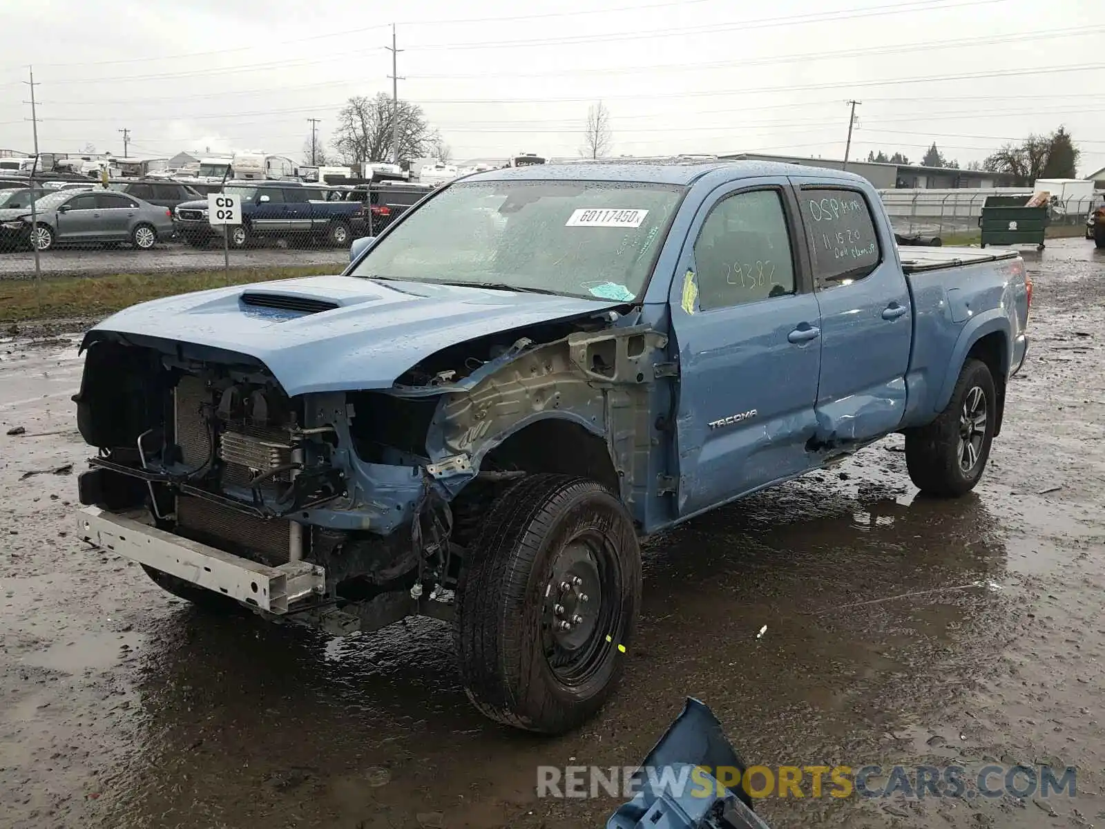 2 Photograph of a damaged car 3TMDZ5BN6KM071653 TOYOTA TACOMA 2019