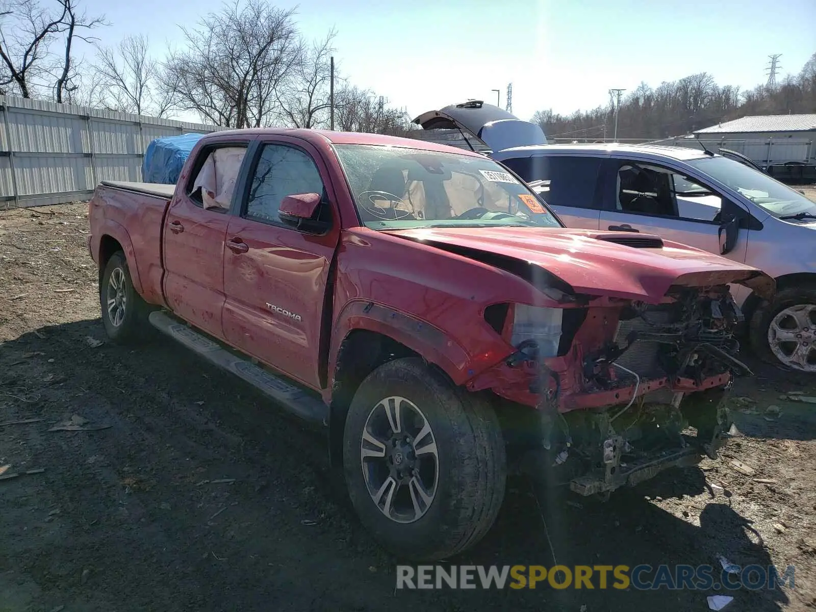 1 Photograph of a damaged car 3TMDZ5BN7KM057115 TOYOTA TACOMA 2019