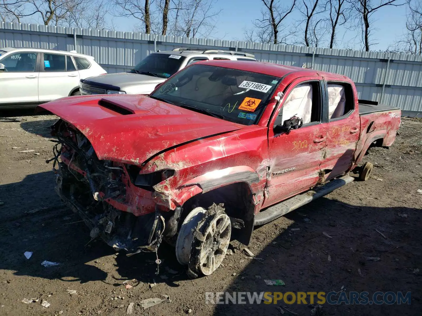 2 Photograph of a damaged car 3TMDZ5BN7KM057115 TOYOTA TACOMA 2019