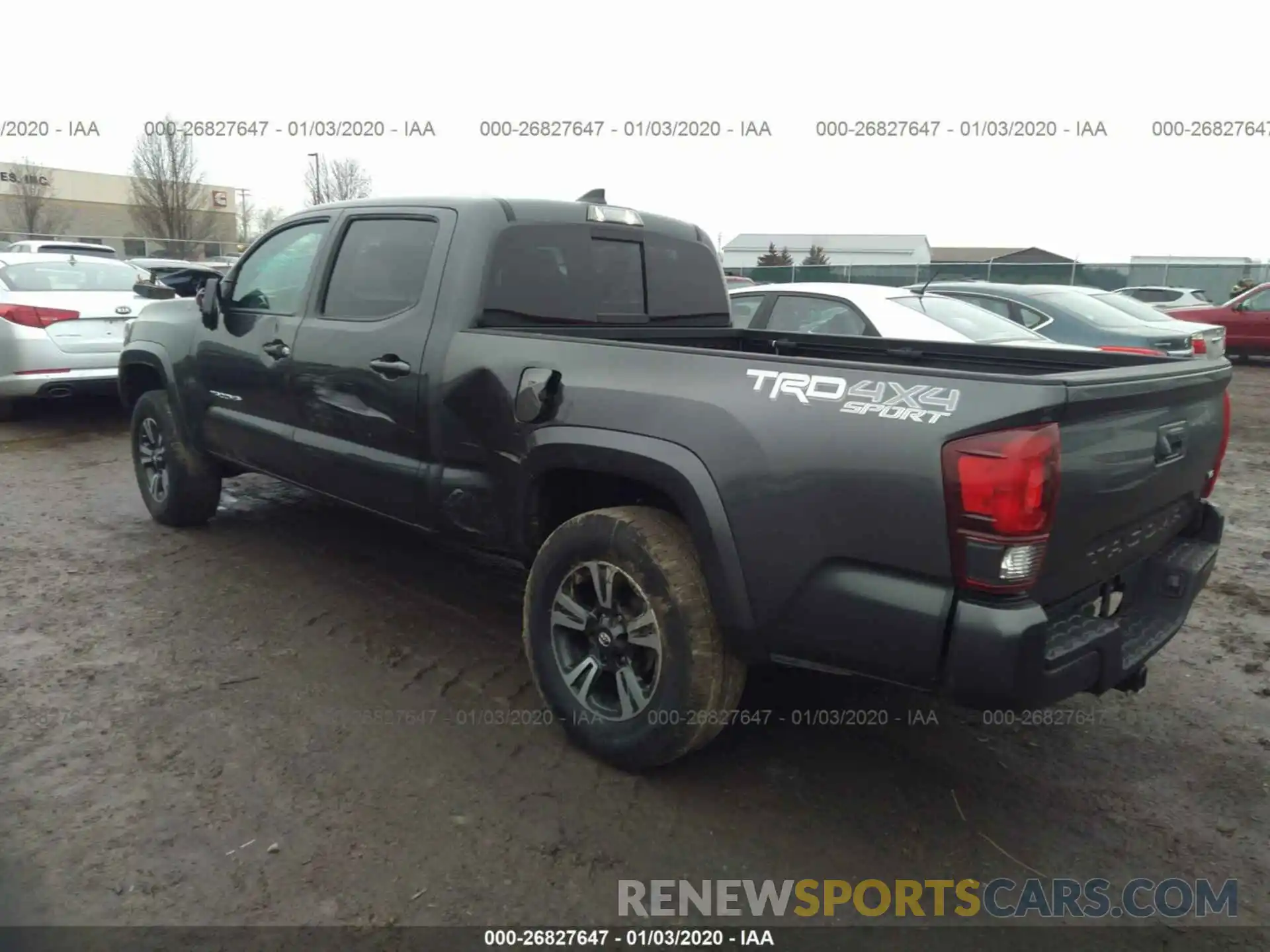 3 Photograph of a damaged car 3TMDZ5BN8KM057141 TOYOTA TACOMA 2019