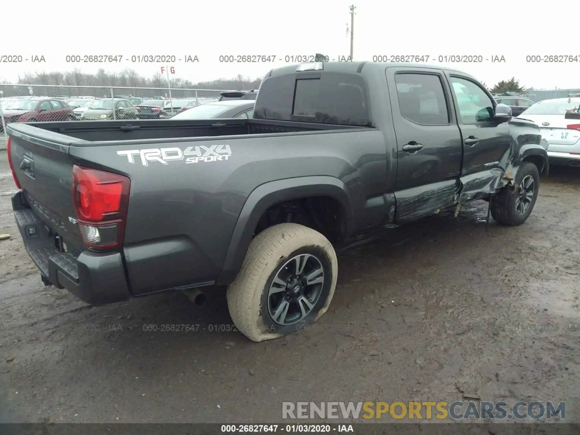 4 Photograph of a damaged car 3TMDZ5BN8KM057141 TOYOTA TACOMA 2019