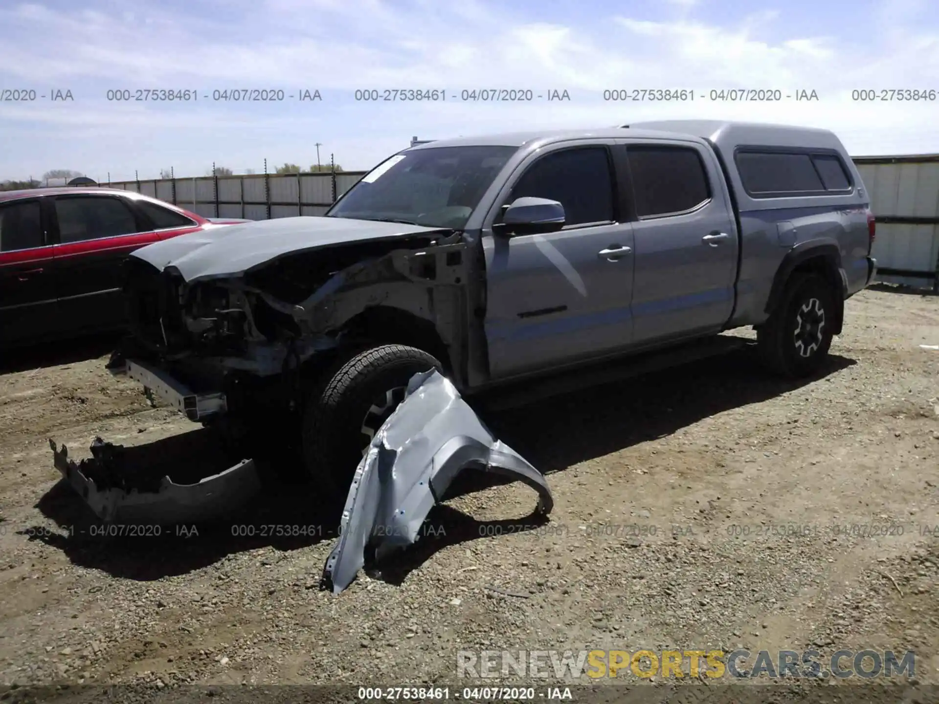 2 Photograph of a damaged car 3TMDZ5BN9KM076653 TOYOTA TACOMA 2019