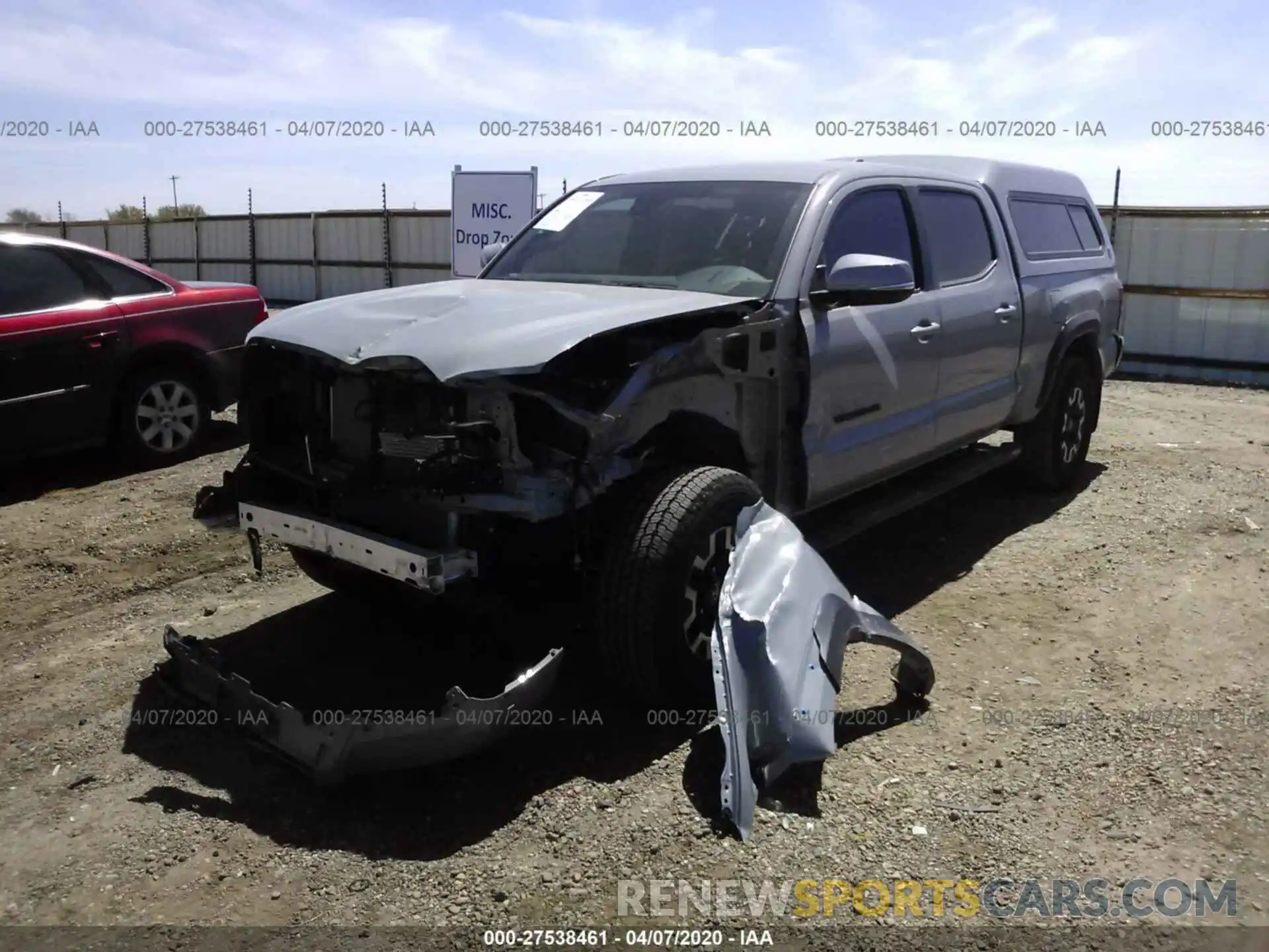 6 Photograph of a damaged car 3TMDZ5BN9KM076653 TOYOTA TACOMA 2019