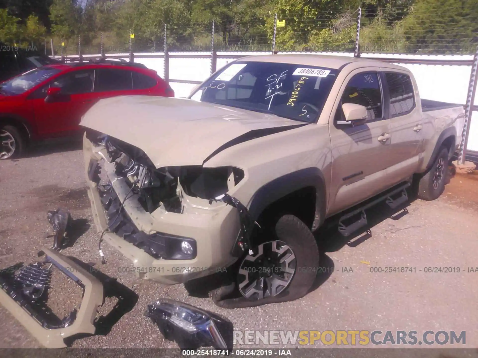 2 Photograph of a damaged car 3TMDZ5BNXKM063202 TOYOTA TACOMA 2019