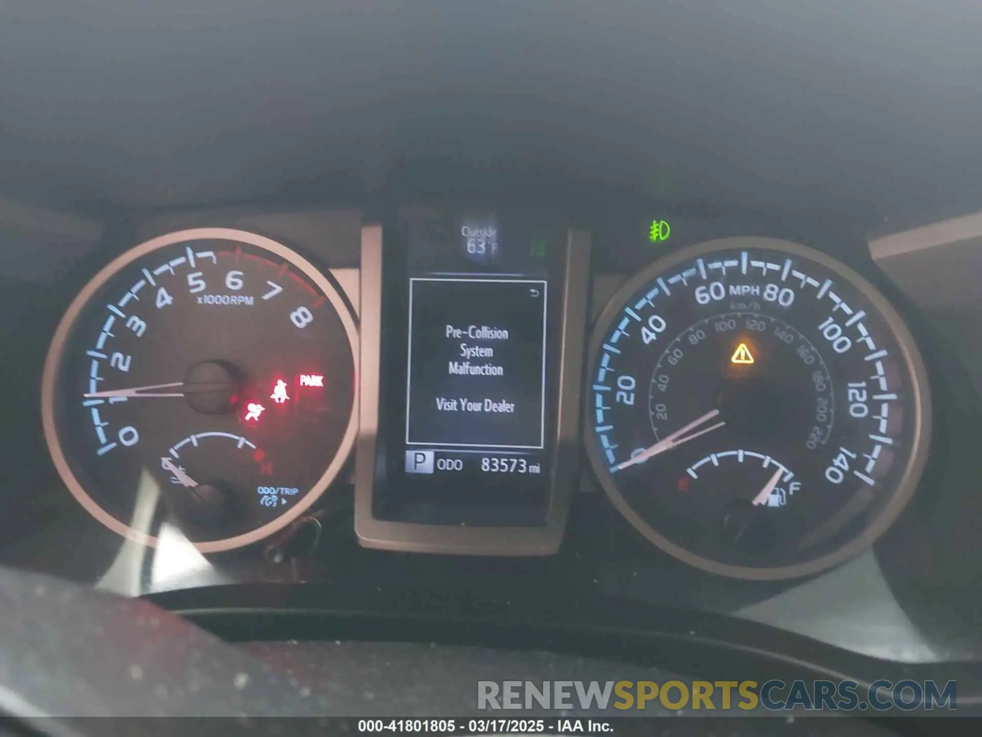 7 Photograph of a damaged car 5TFAX5GN1KX162809 TOYOTA TACOMA 2019