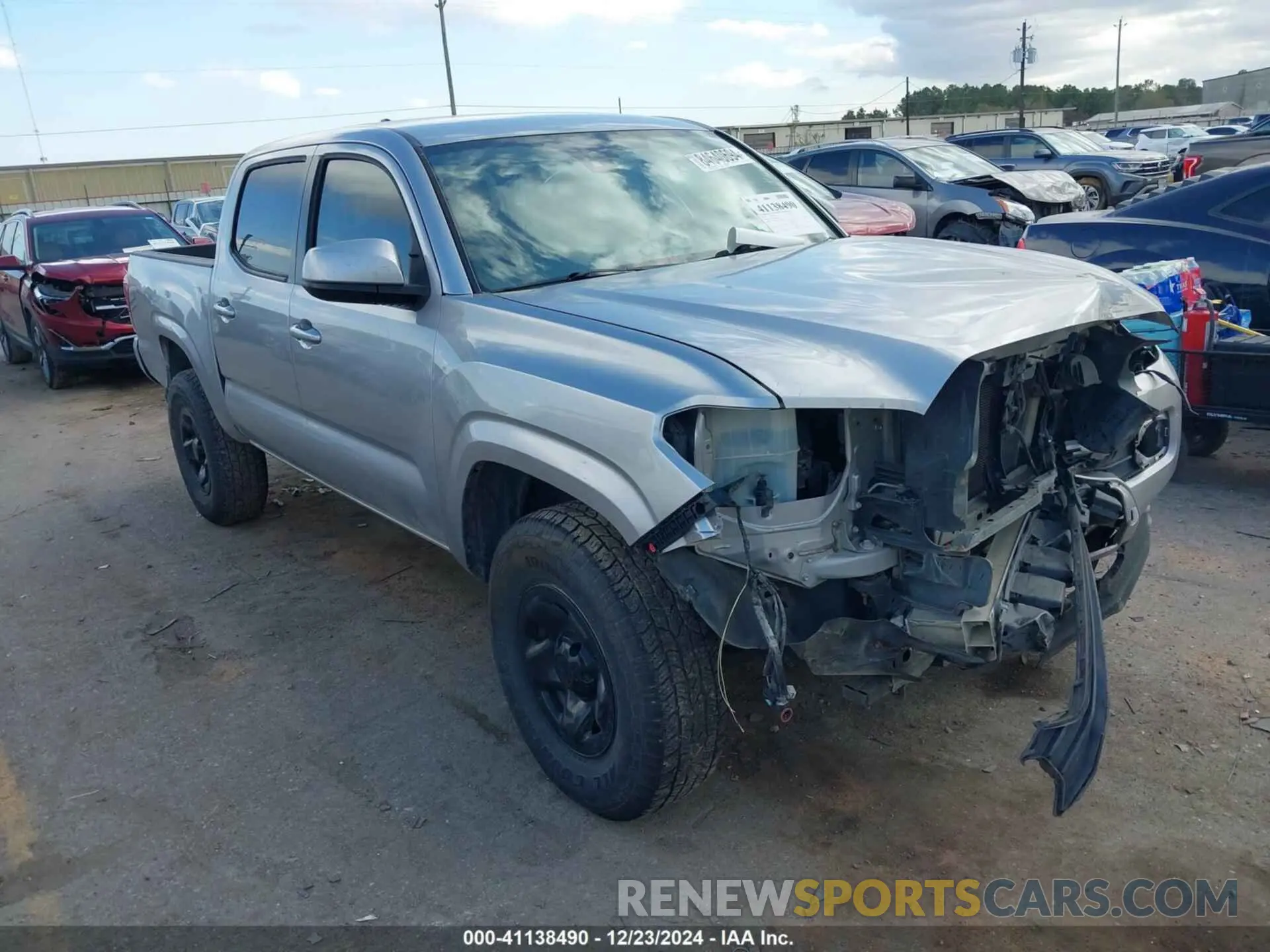 1 Photograph of a damaged car 5TFAX5GN2KX137952 TOYOTA TACOMA 2019