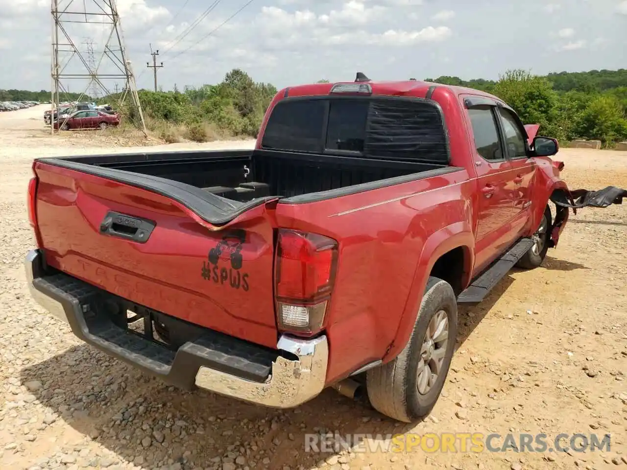 4 Photograph of a damaged car 5TFAX5GN2KX161510 TOYOTA TACOMA 2019