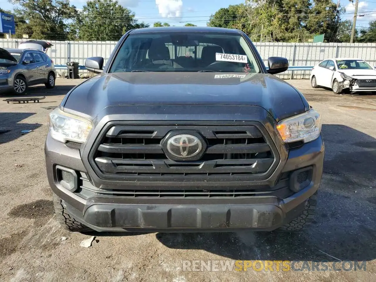5 Photograph of a damaged car 5TFAX5GN3KX142318 TOYOTA TACOMA 2019