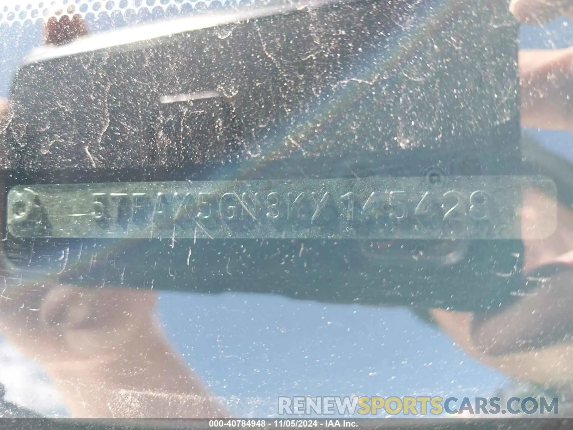 17 Photograph of a damaged car 5TFAX5GN3KX145428 TOYOTA TACOMA 2019