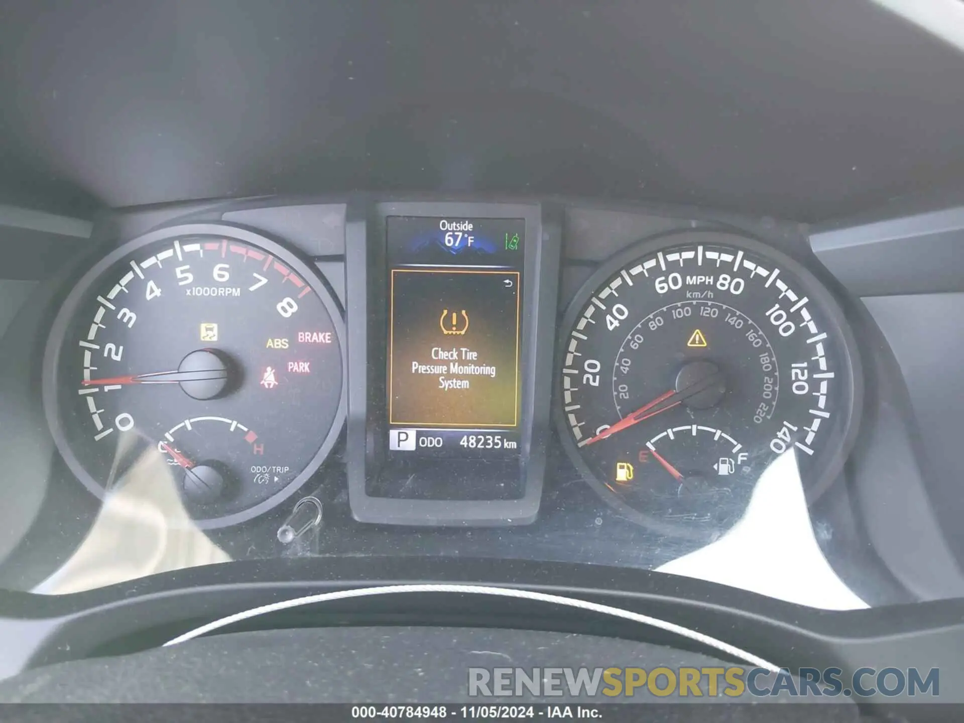 7 Photograph of a damaged car 5TFAX5GN3KX145428 TOYOTA TACOMA 2019