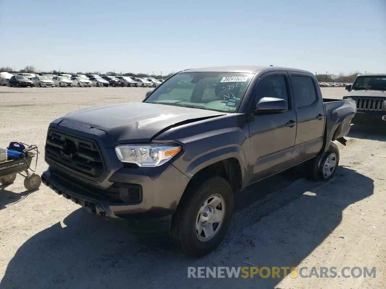 2 Photograph of a damaged car 5TFAX5GN3KX165047 TOYOTA TACOMA 2019