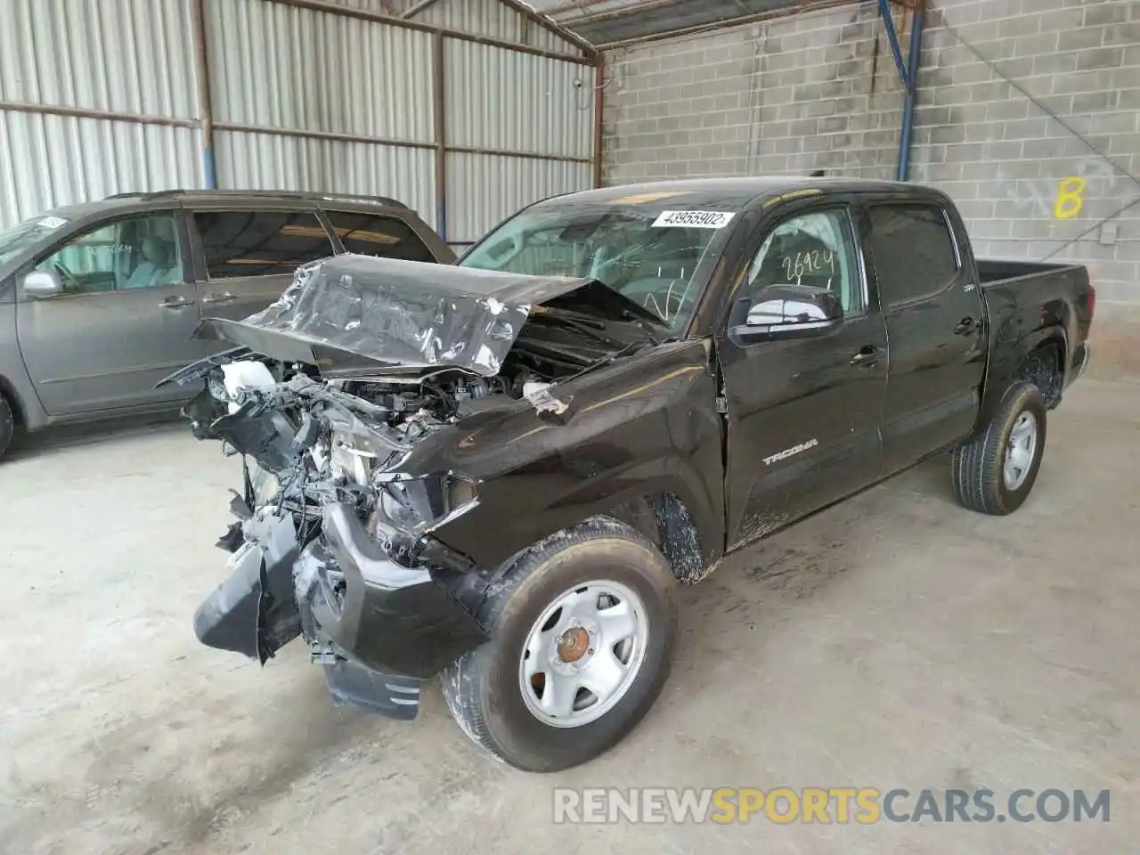 2 Photograph of a damaged car 5TFAX5GN4KX145616 TOYOTA TACOMA 2019