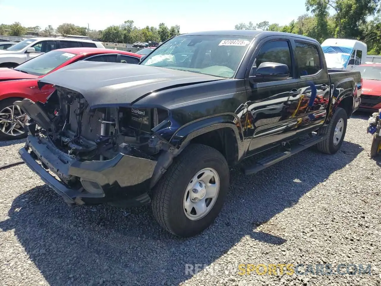 1 Photograph of a damaged car 5TFAX5GN4KX161282 TOYOTA TACOMA 2019