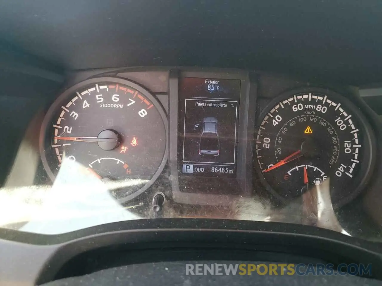 9 Photograph of a damaged car 5TFAX5GN4KX161282 TOYOTA TACOMA 2019