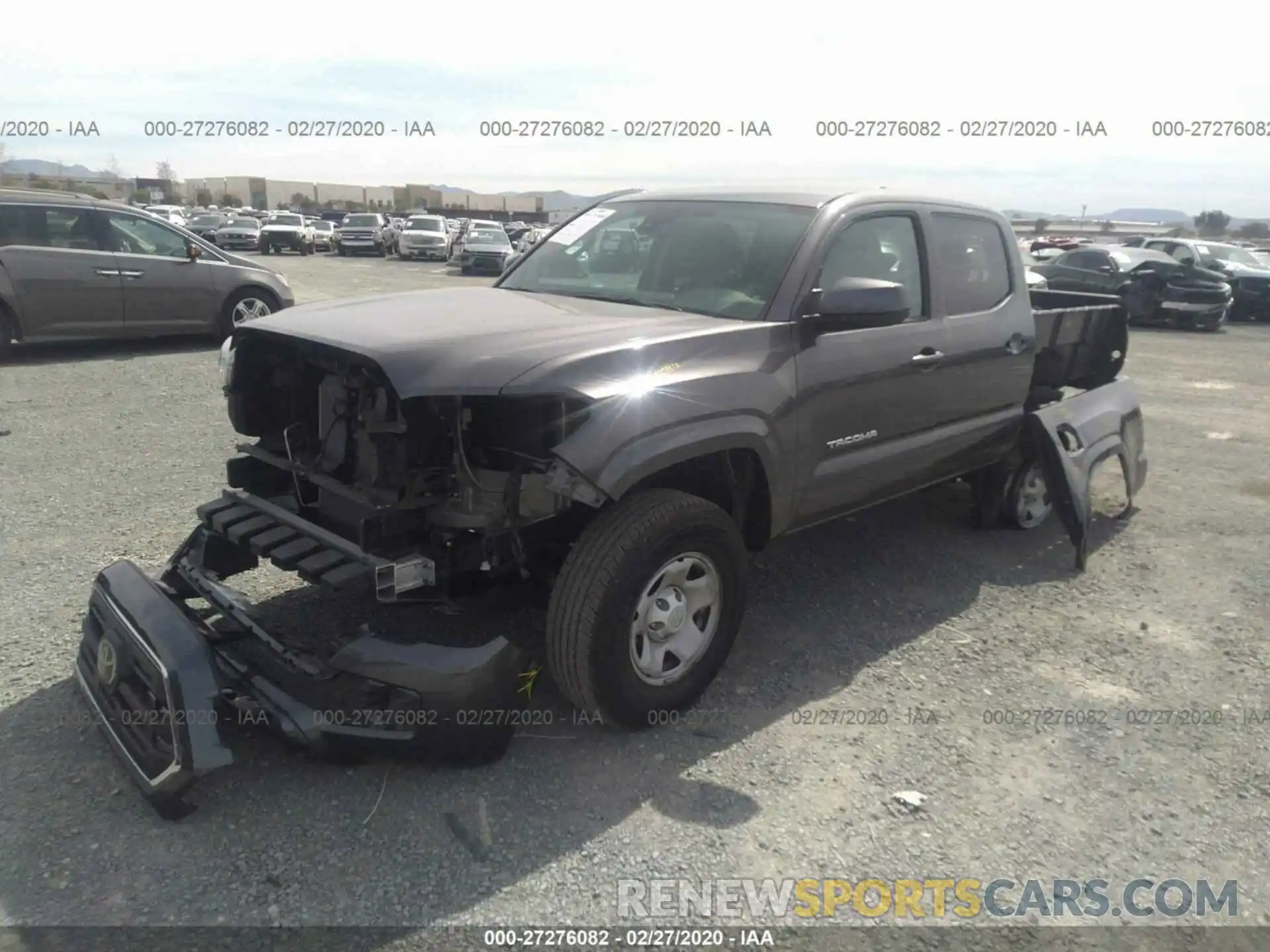 2 Photograph of a damaged car 5TFAX5GN5KX141817 TOYOTA TACOMA 2019