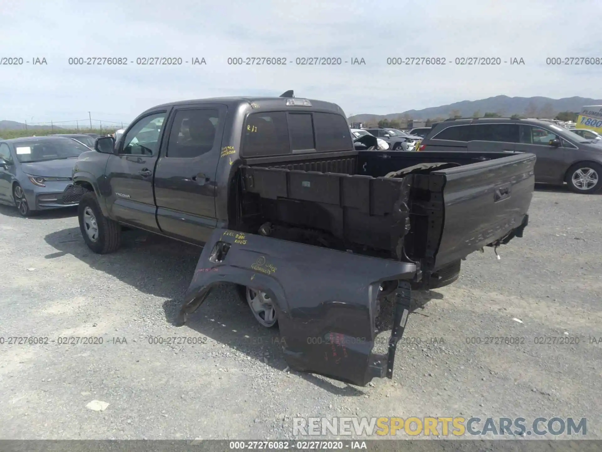 3 Photograph of a damaged car 5TFAX5GN5KX141817 TOYOTA TACOMA 2019