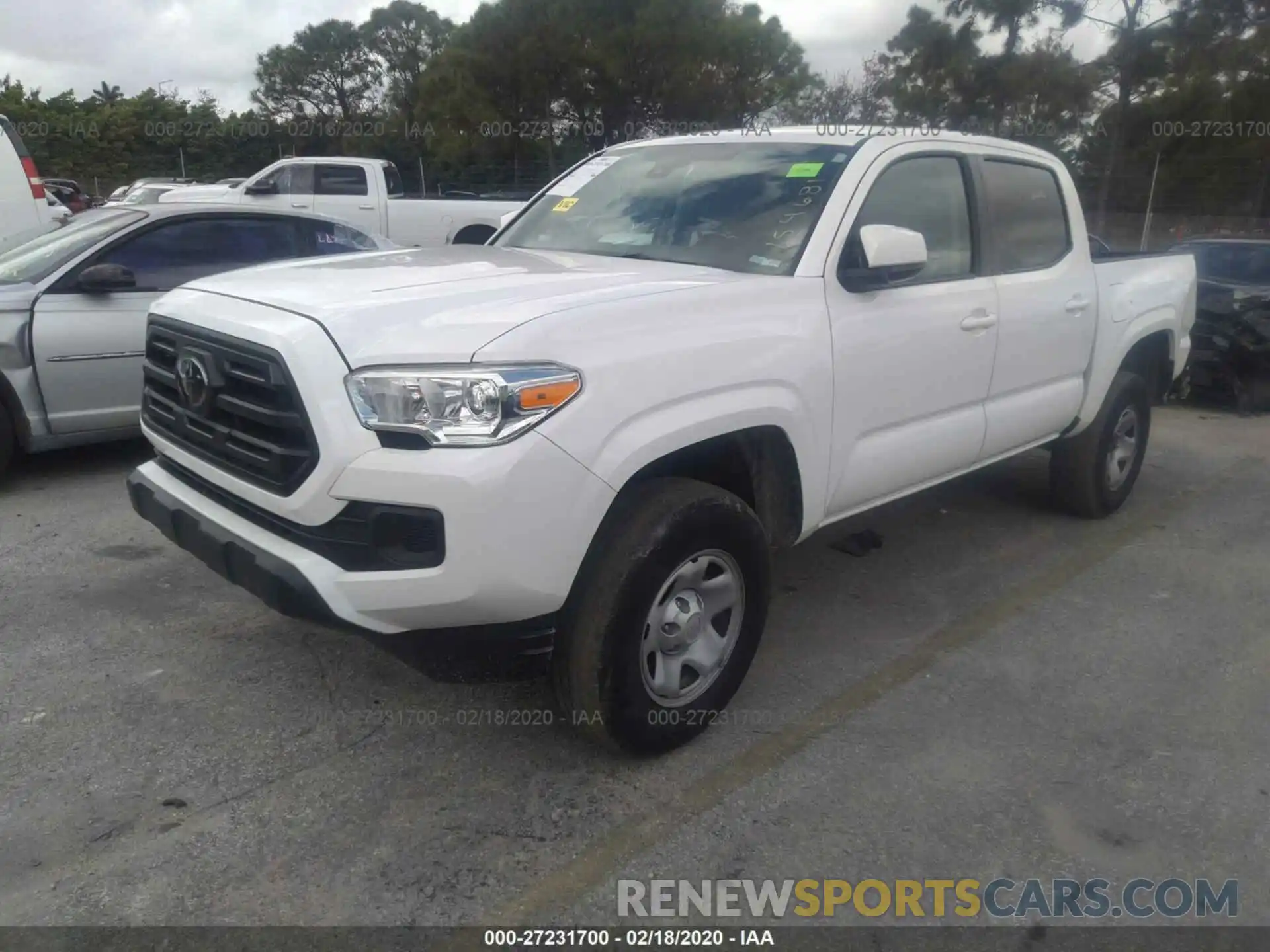 2 Photograph of a damaged car 5TFAX5GN5KX154681 TOYOTA TACOMA 2019