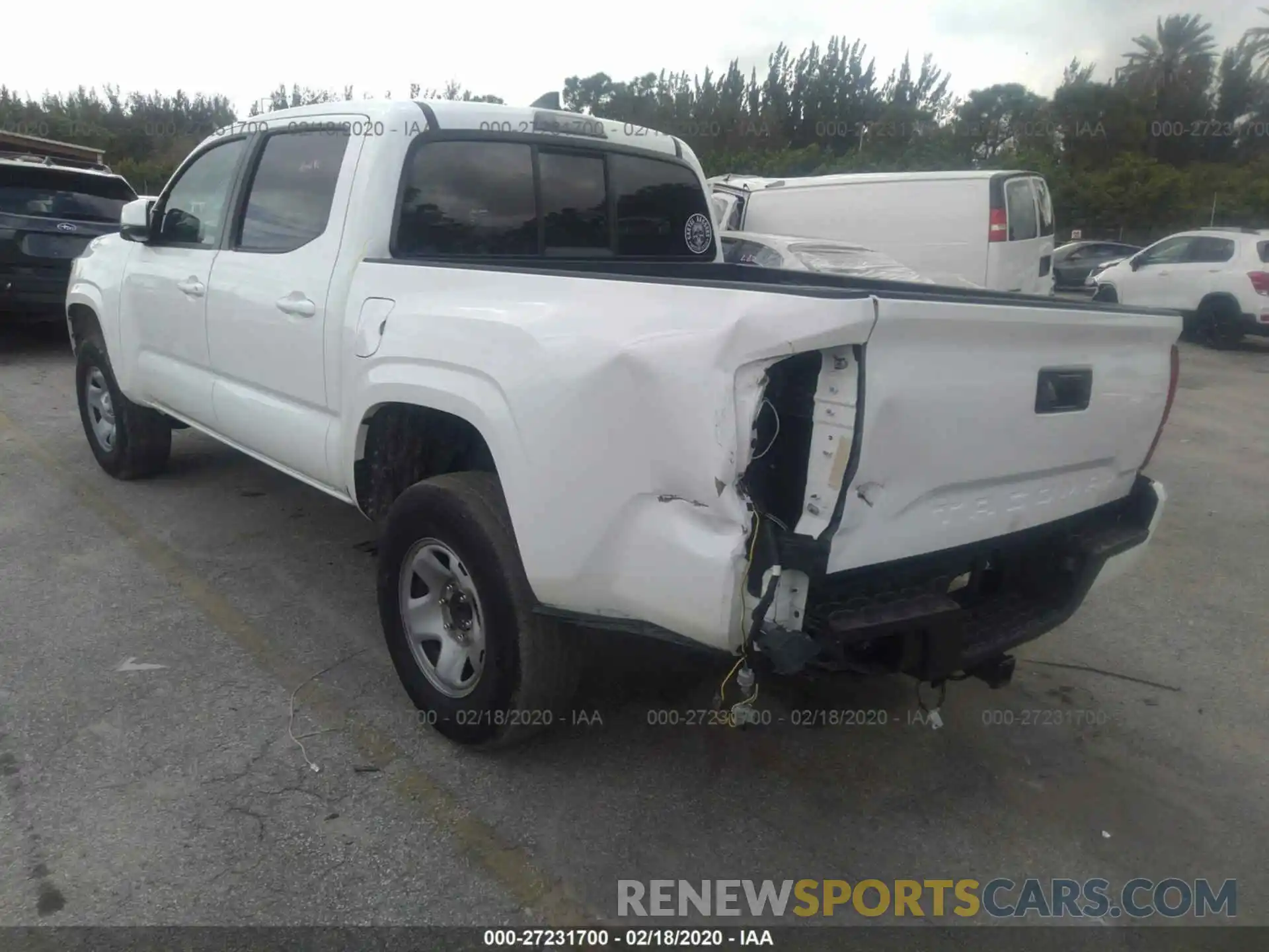 3 Photograph of a damaged car 5TFAX5GN5KX154681 TOYOTA TACOMA 2019