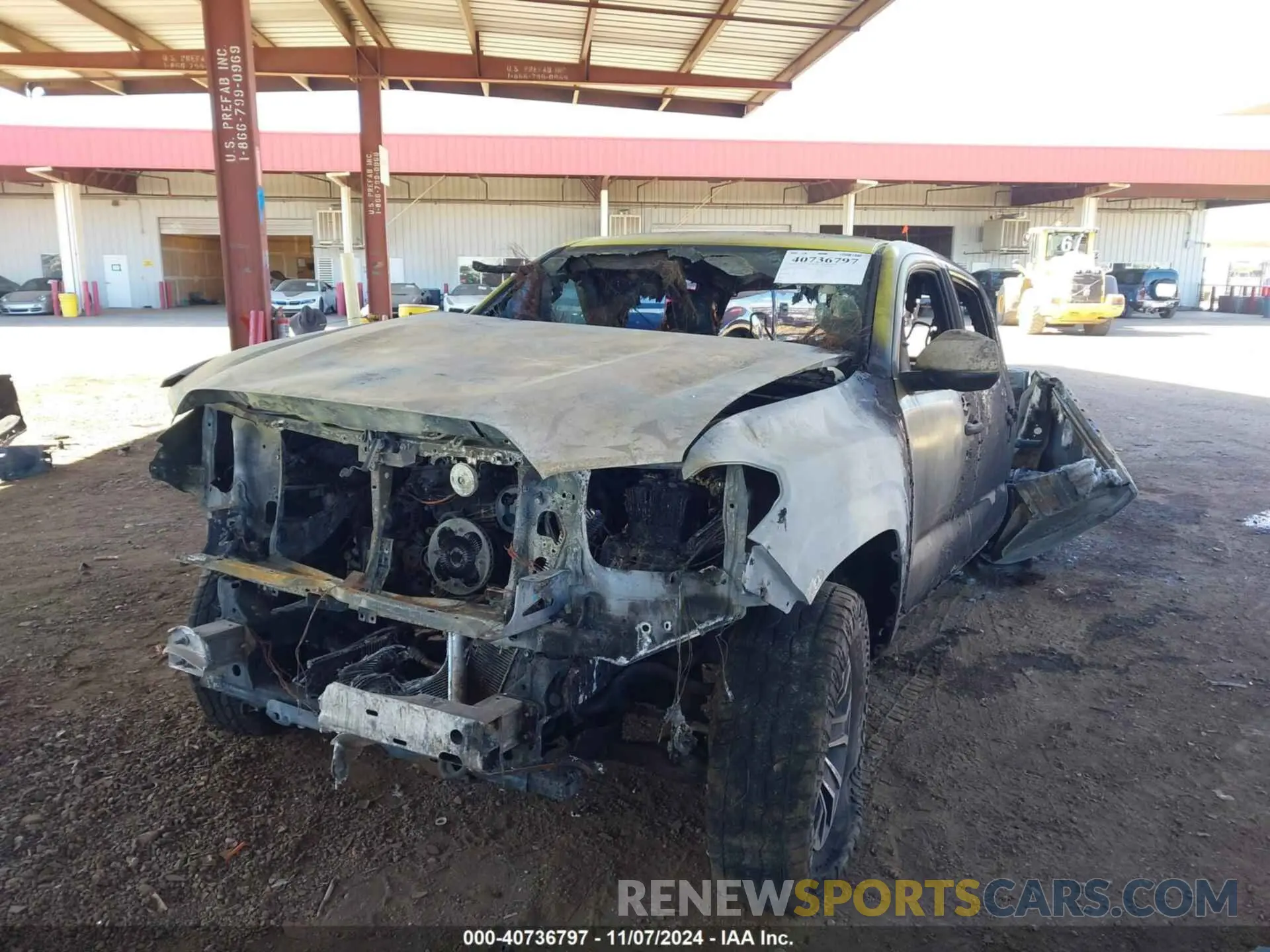 2 Photograph of a damaged car 5TFAX5GN6KX144063 TOYOTA TACOMA 2019
