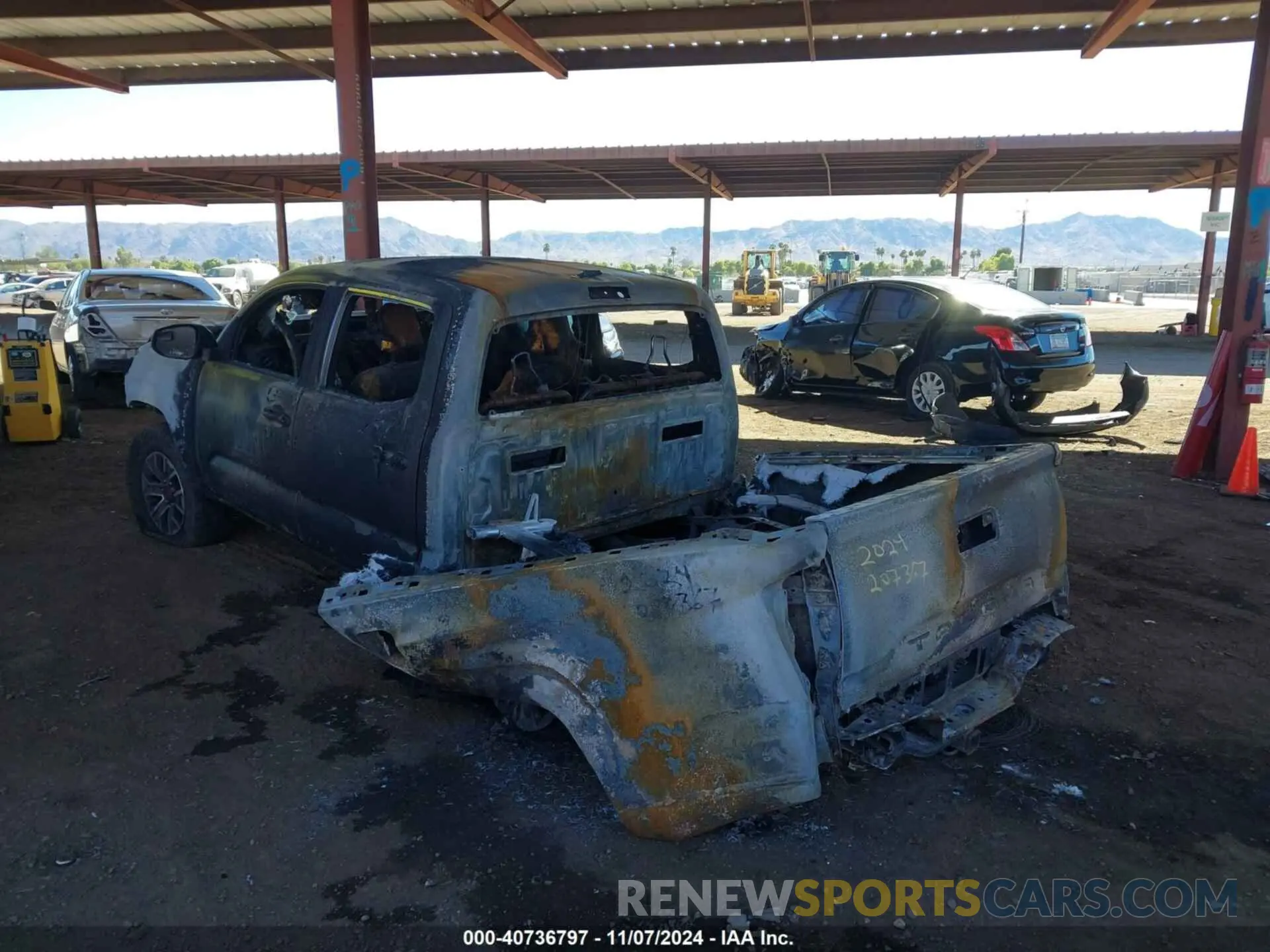 3 Photograph of a damaged car 5TFAX5GN6KX144063 TOYOTA TACOMA 2019